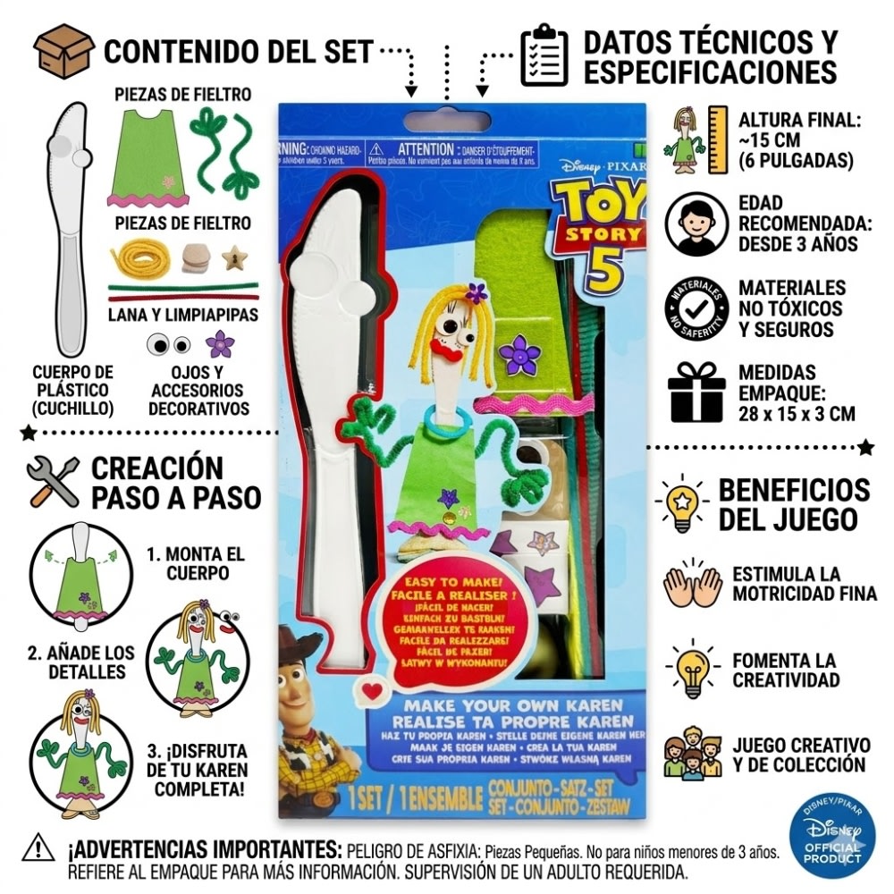 Figura para Armar Toy Story 5 Crea tu propia Karen Beverly Muñeco Coleccionable2