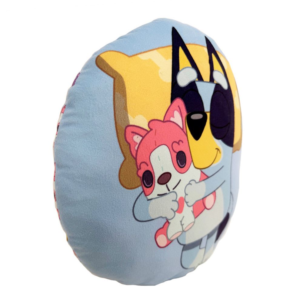 Cojin Almohada Bluey Durmiendo Redondo 33x33 cm2