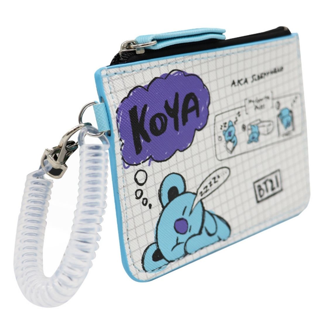 Tarjetero BT21 Koya Line Friends Diseño KPop Kawaii 12x8.5 cm2