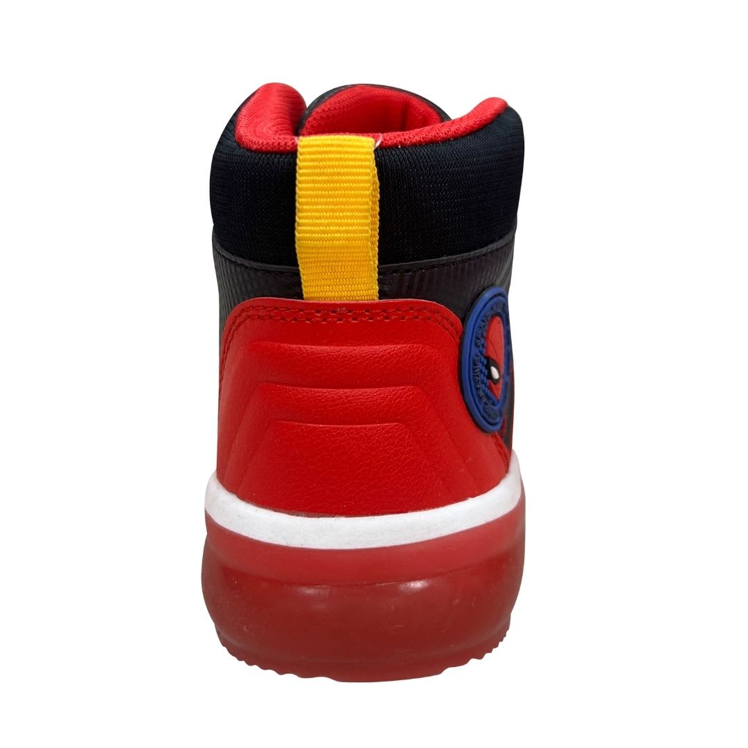 Zapatillas Niño Spiderman Botin Negro con Luces3