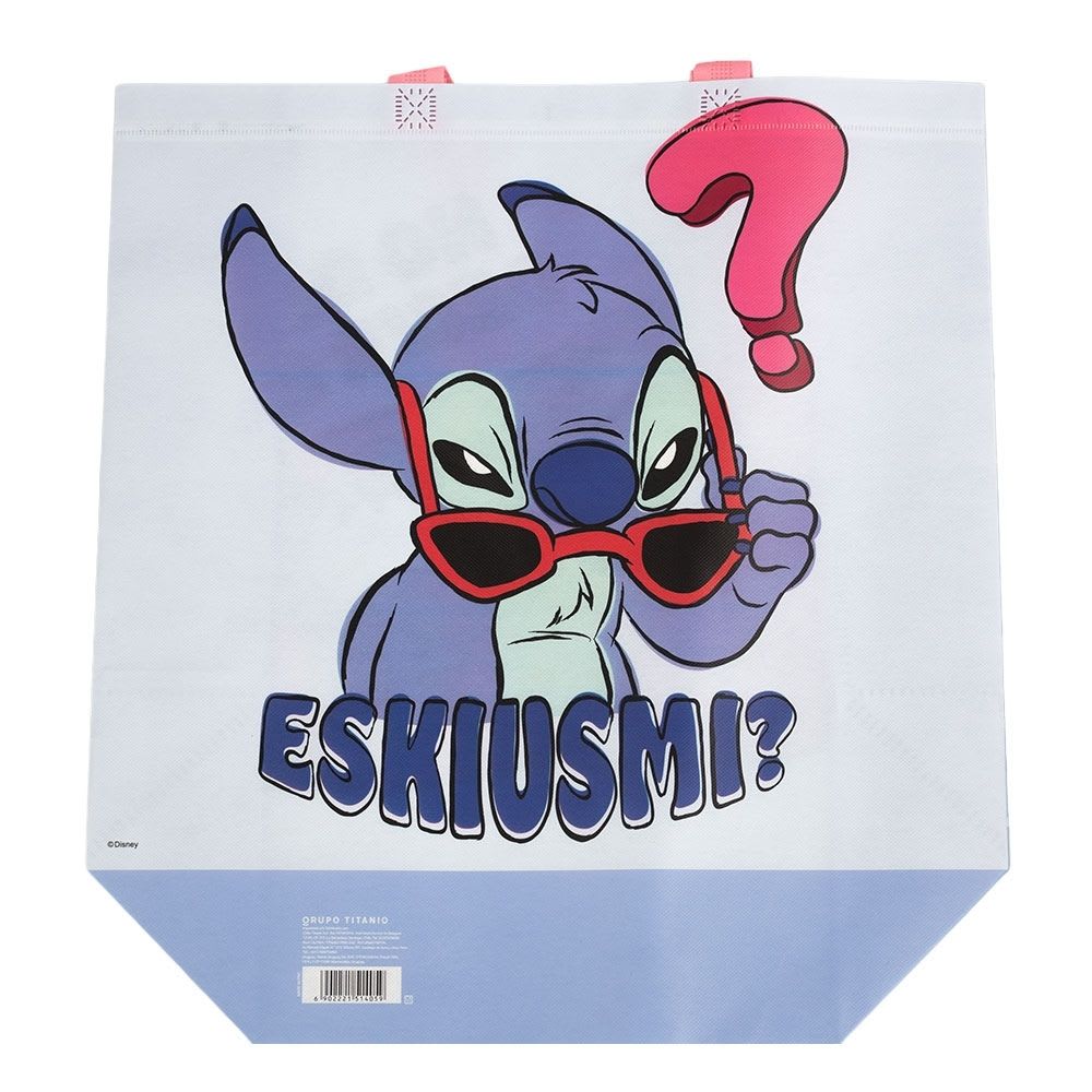 Bolsa Reutilizable Stitch Azul 39 x 44 x 18 cm 0