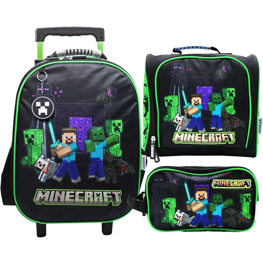 Pack Escolar Maleta Minecraft Oficio 0