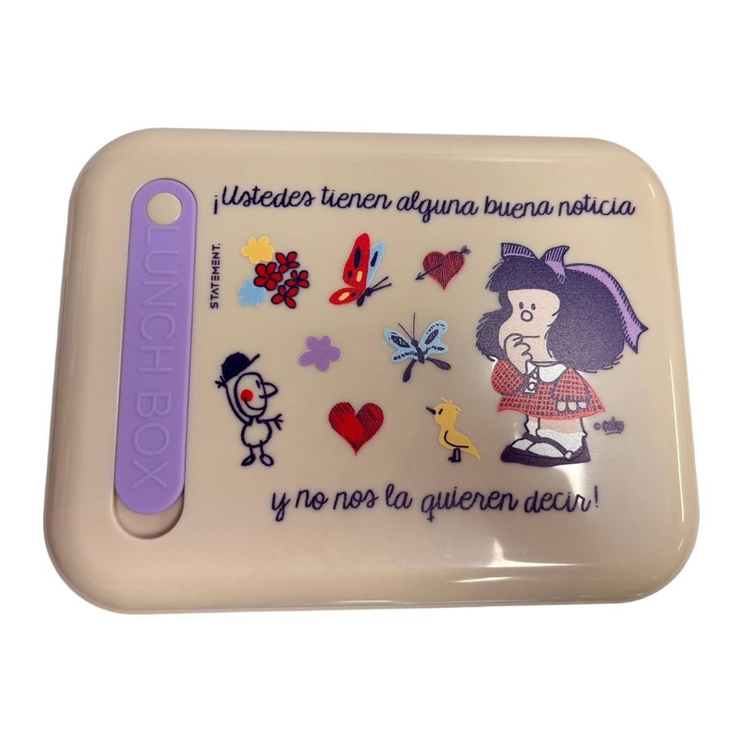 Taper Escolar Mafalda Bento con cubiertos 870 ml2