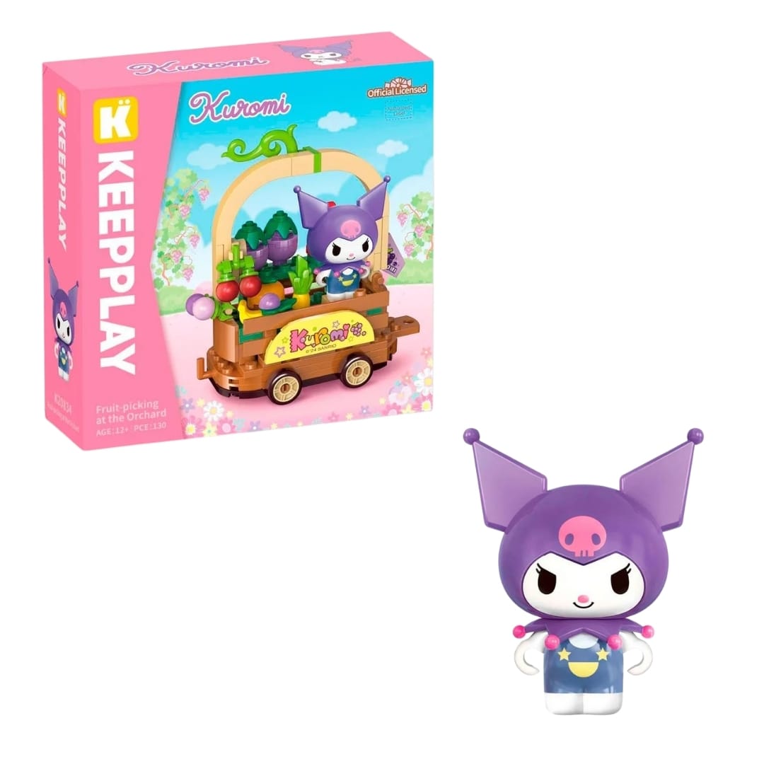 Keeppley Sanrio Kuromi - Mini Escenario Armable Cosecha Frutal 0