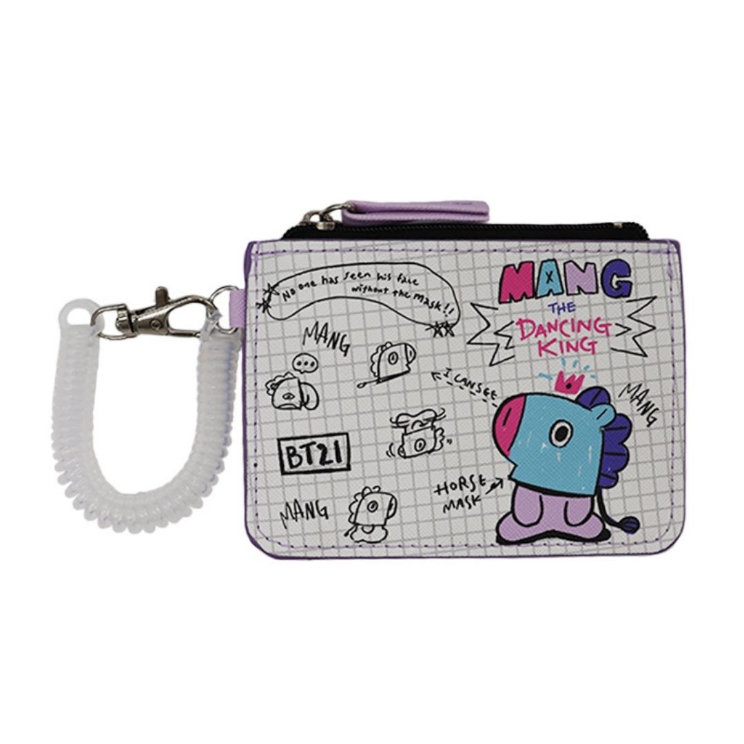 Tarjetero BT21 Mang Line Friends Diseño KPop Kawaii 12x8.5 cm 0
