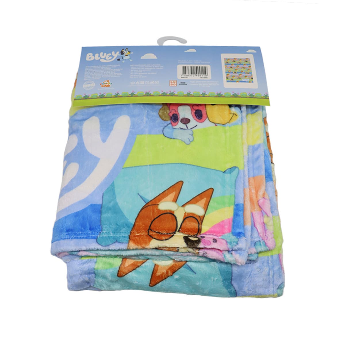 Manta Suave Bluey Bingo Multicolor 140x100 cm2