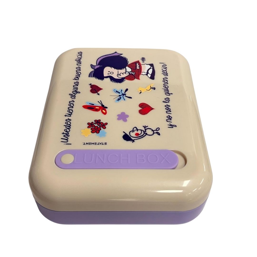 Taper Escolar Mafalda Bento con cubiertos 870 ml3