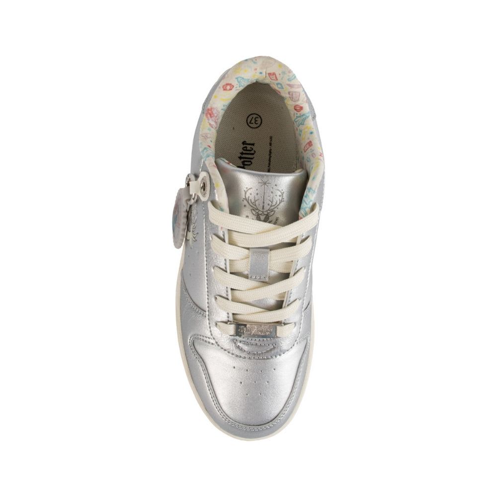 Zapatillas Urbanas Mujer Harry Potter Expecto Patronum Plateado2