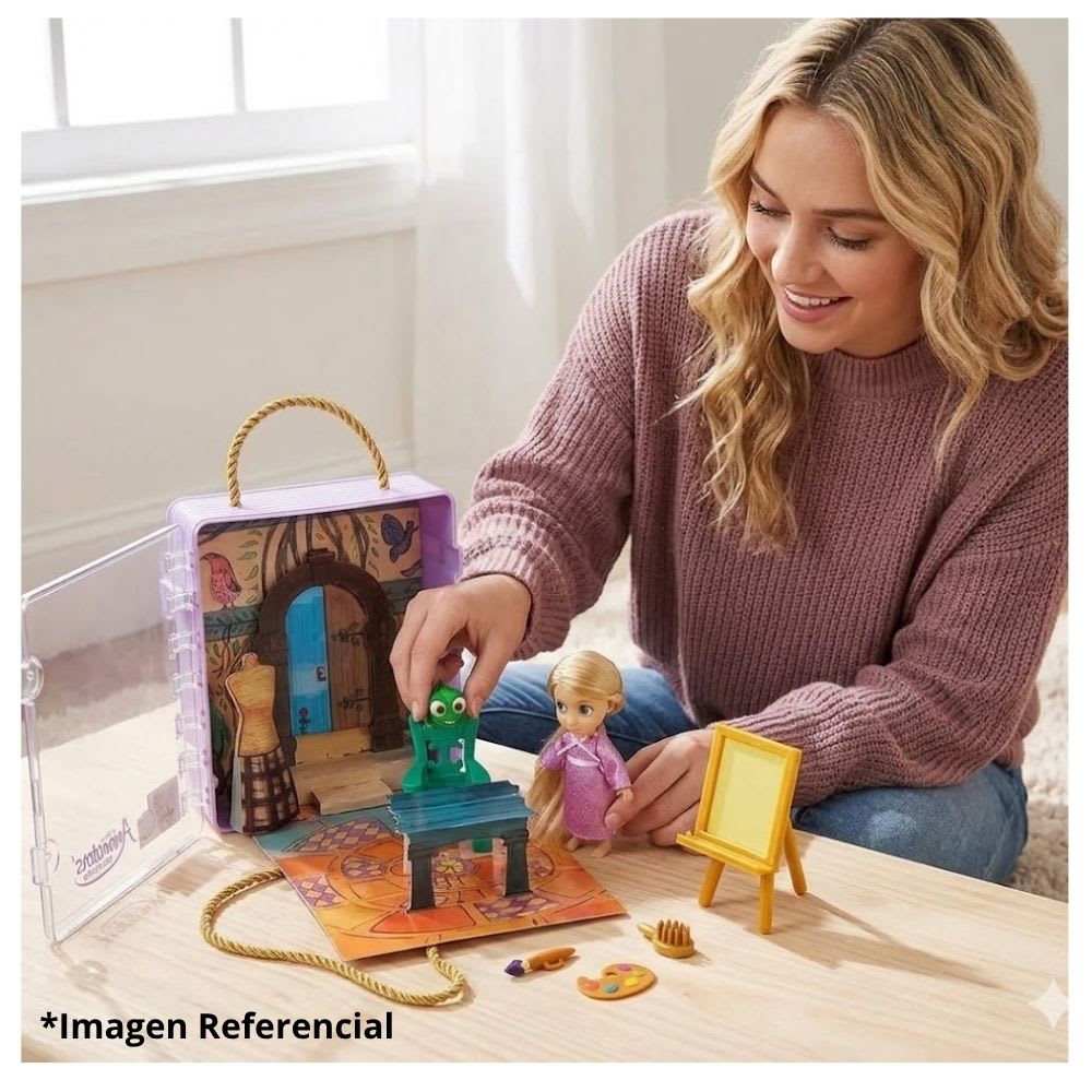 Muñeca Rapunzel Animator Enredados Mini Playset4