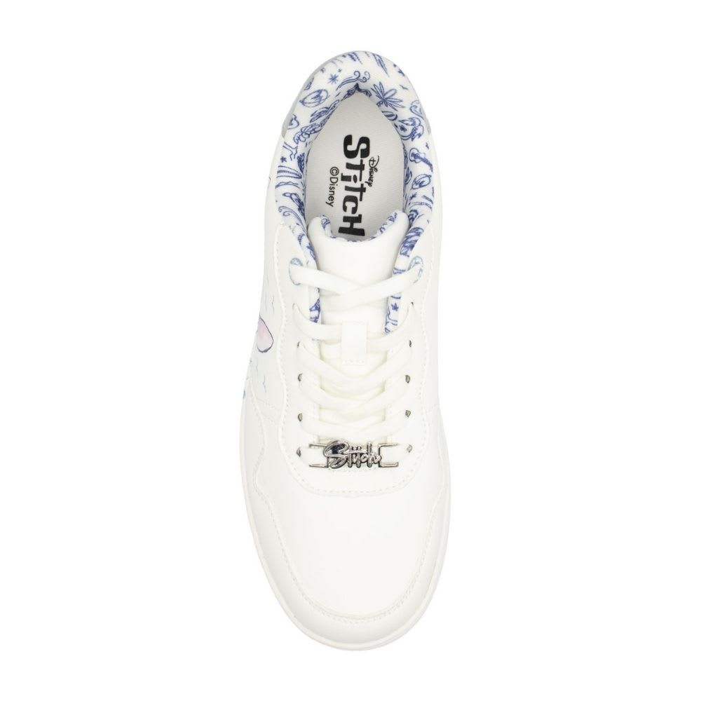 Zapatillas Mujer Casual Stitch Blanco Azul4