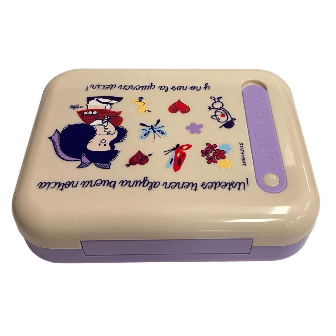 Taper Escolar Mafalda Bento con cubiertos 870 ml4