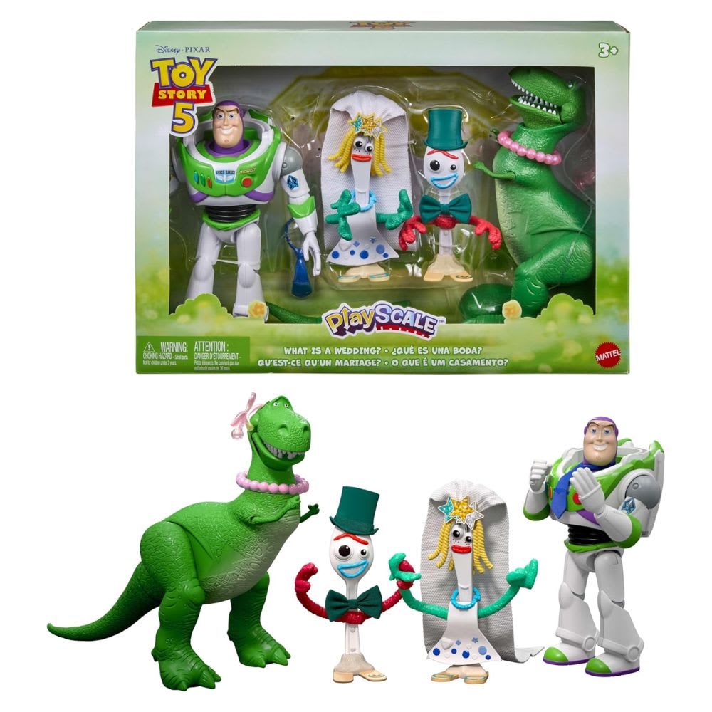 Playset Toy Story 5 Boda Forky y Karen Mattel 0
