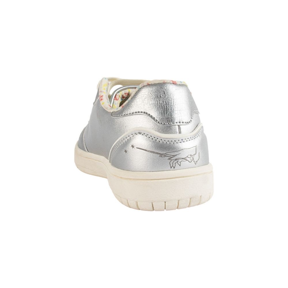 Zapatillas Urbanas Mujer Harry Potter Expecto Patronum Plateado3