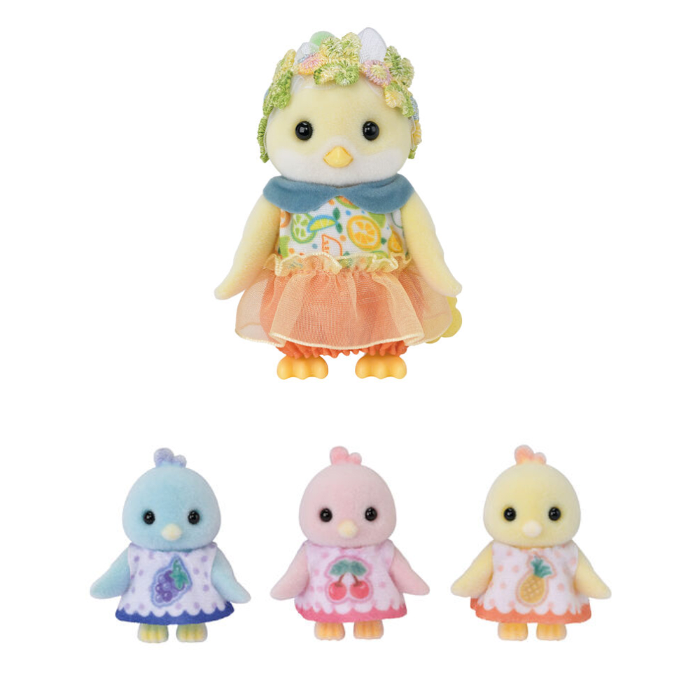 Juguete Sylvanian Ternurines Set Familia Pajaros4
