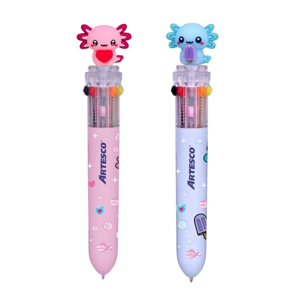 Lapicero Artesco Axolove Ajolote 10 Colores Diseño Aleatorio 0