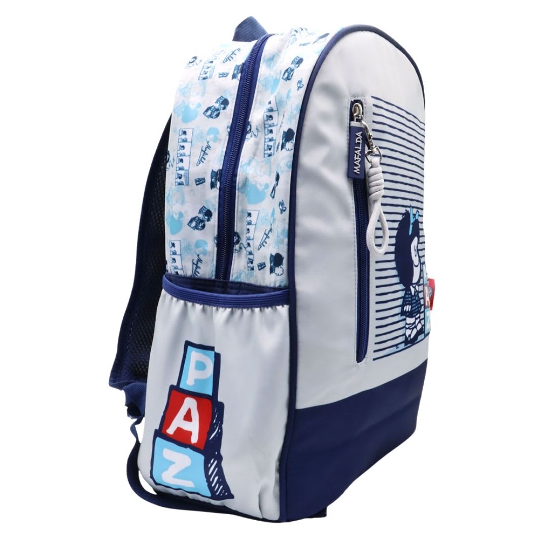 Pack Escolar Mochila Mafalda Azul Oficio2