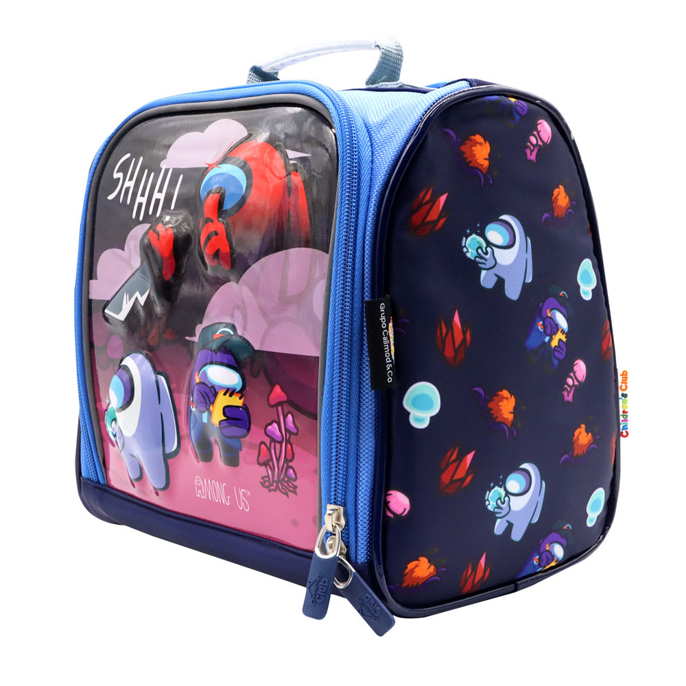 Lonchera Escolar Among Us Azul2