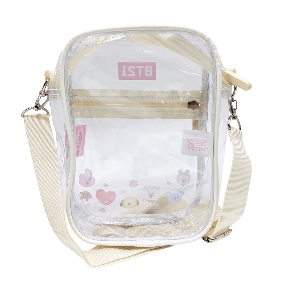 Morral Crossbody BTS BT21 Kawai Transparente2