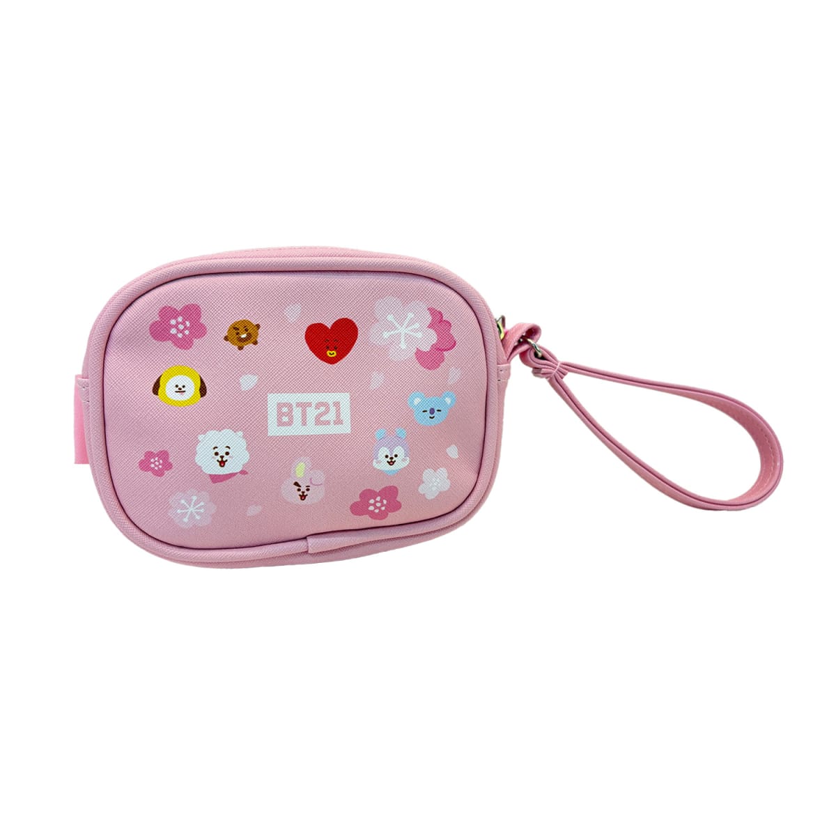 Neceser con Correa Cosmetiquero BTS BT21 Kawai Rosado2