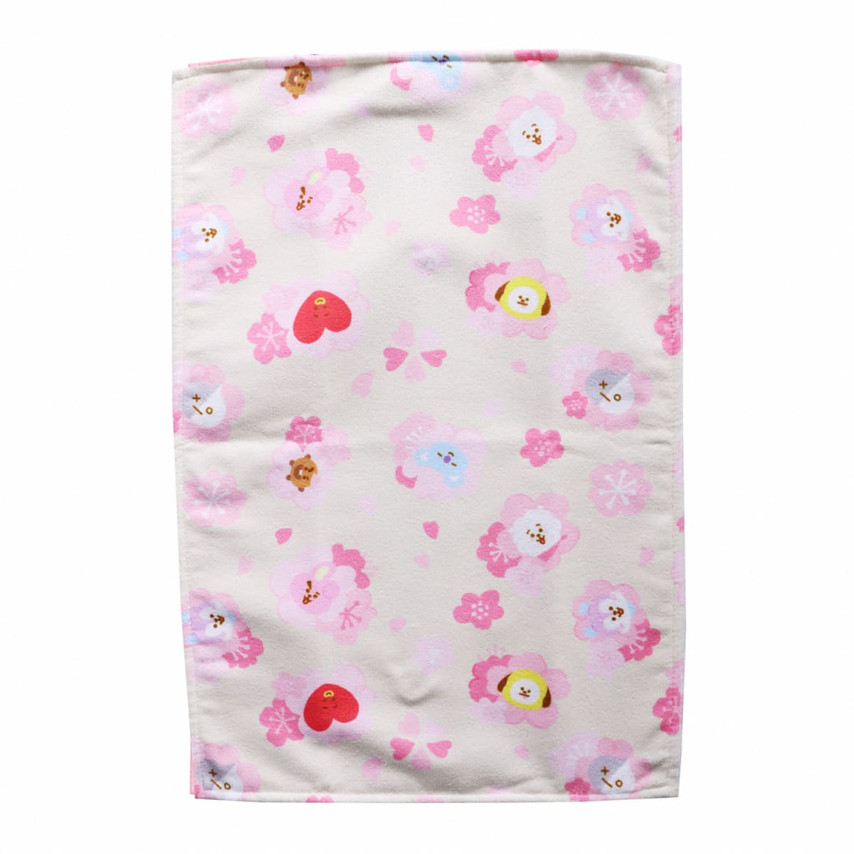 Set de Toallas x2 BTS BT21 Kawai Rosado Blanco2