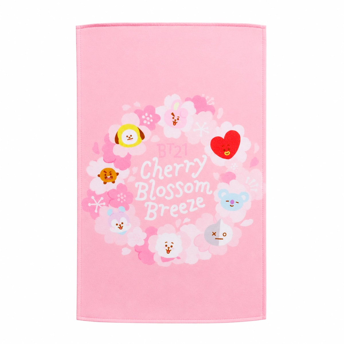 Set de Toallas x2 BTS BT21 Kawai Rosado Blanco3