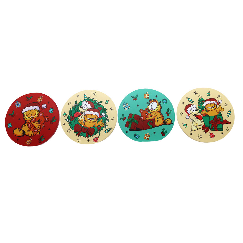 Set de Posavasos Navidad x4 Garfield3