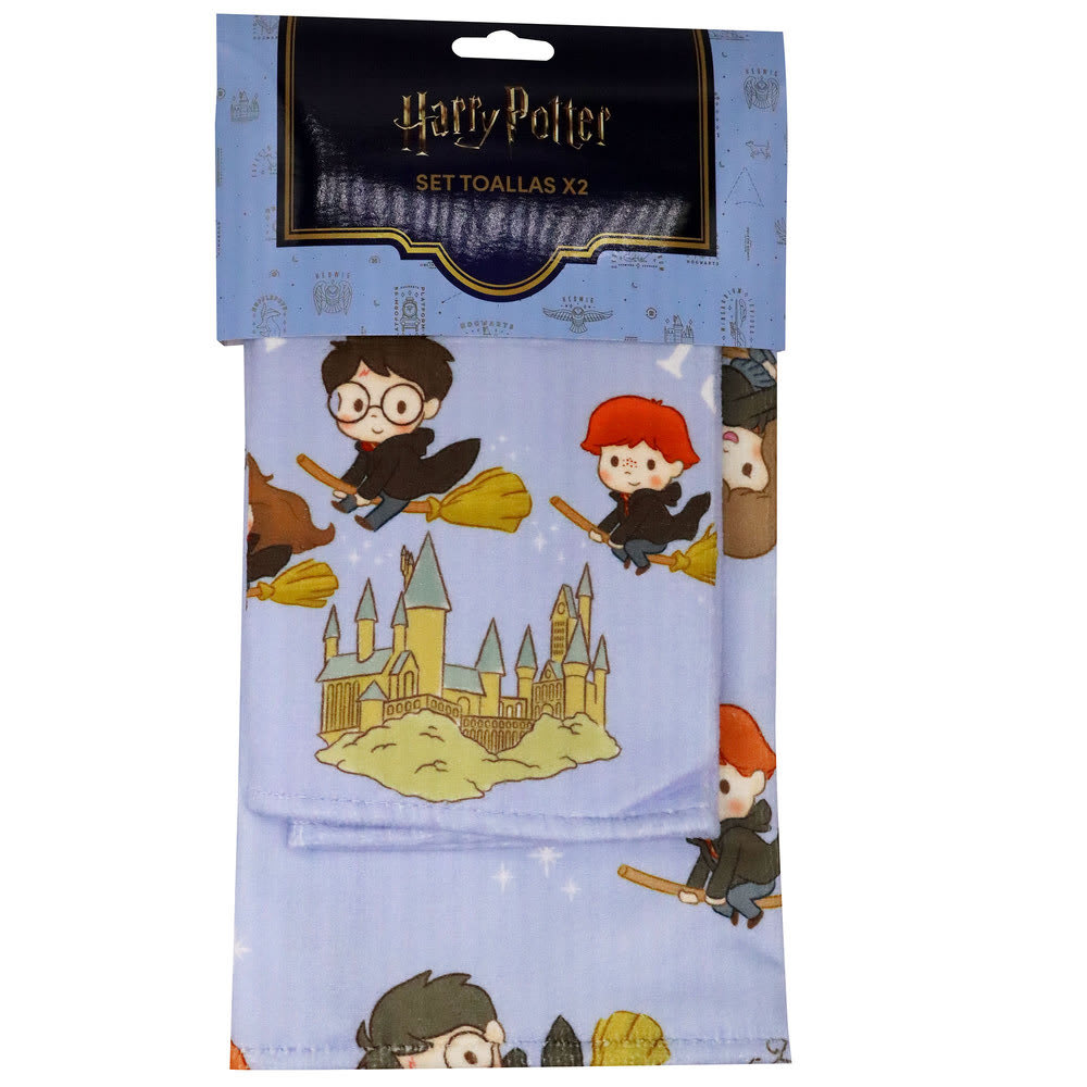Set Secadores Navidad Cocina Harry Potter x2 45x65cm Celeste 0