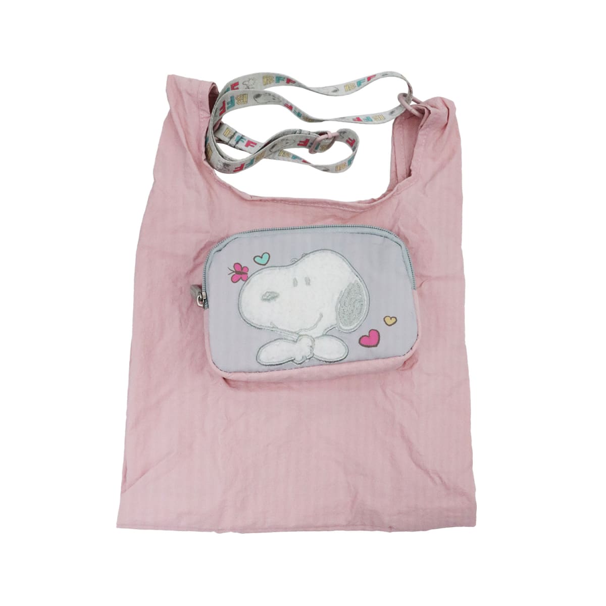 Bolso + Estuche Snoopy Rosado 0