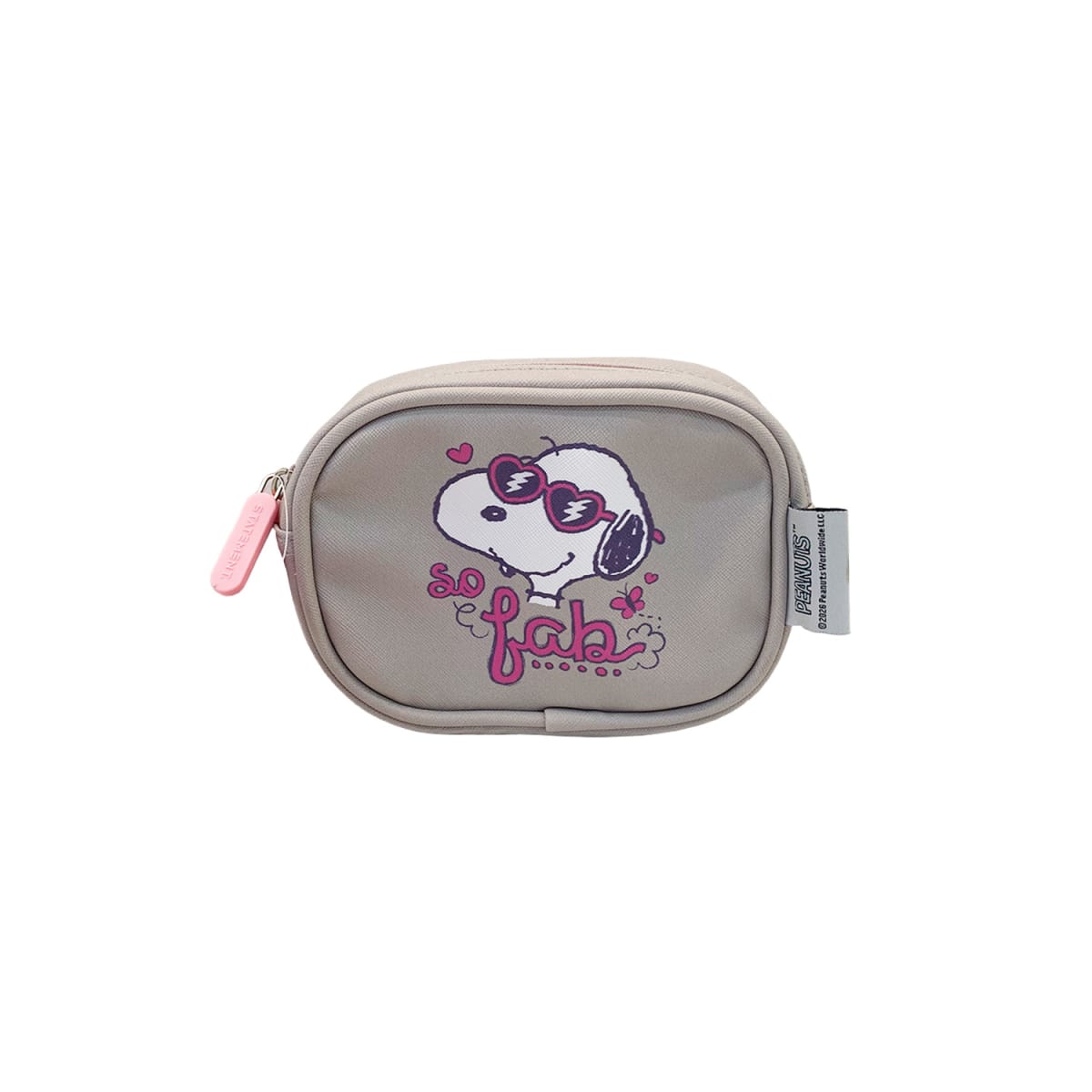 Neceser con Correa Cosmetiquero Snoopy Gris 0