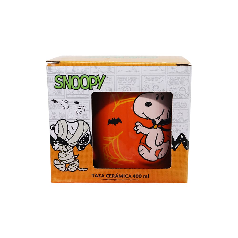 Mug Taza Ceramica Snoopy Halloween Naranja 480 ml3