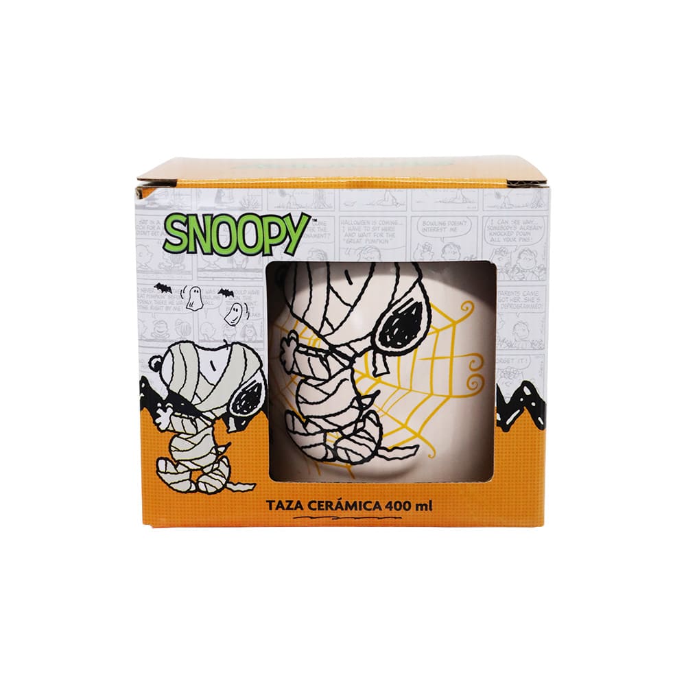 Mug Taza Ceramica Snoopy Halloween Momia 480 ml3