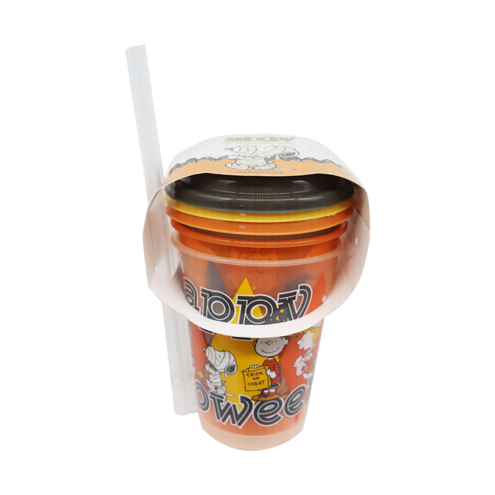 Set de Vasos con Cañita Snoopy Halloween 400 ml 0