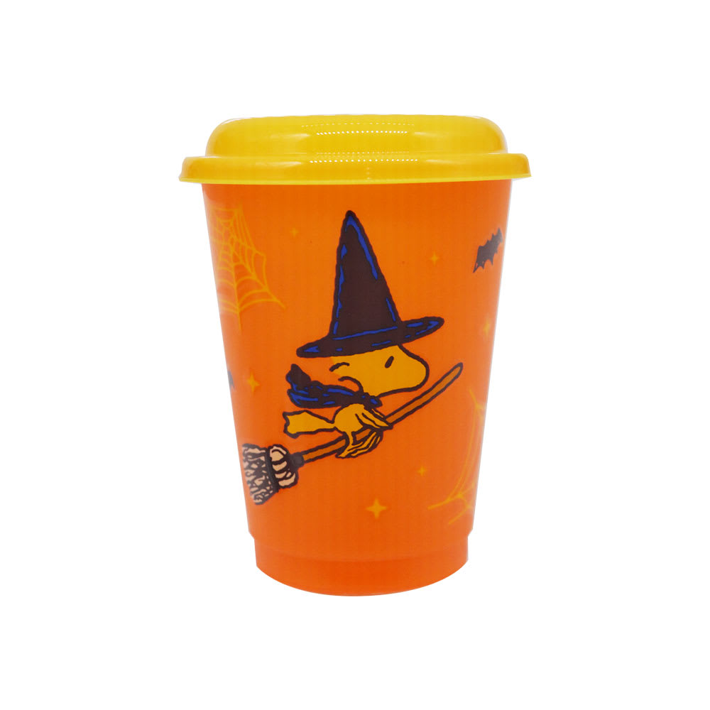 Set de Vasos con Cañita Snoopy Halloween 400 ml2