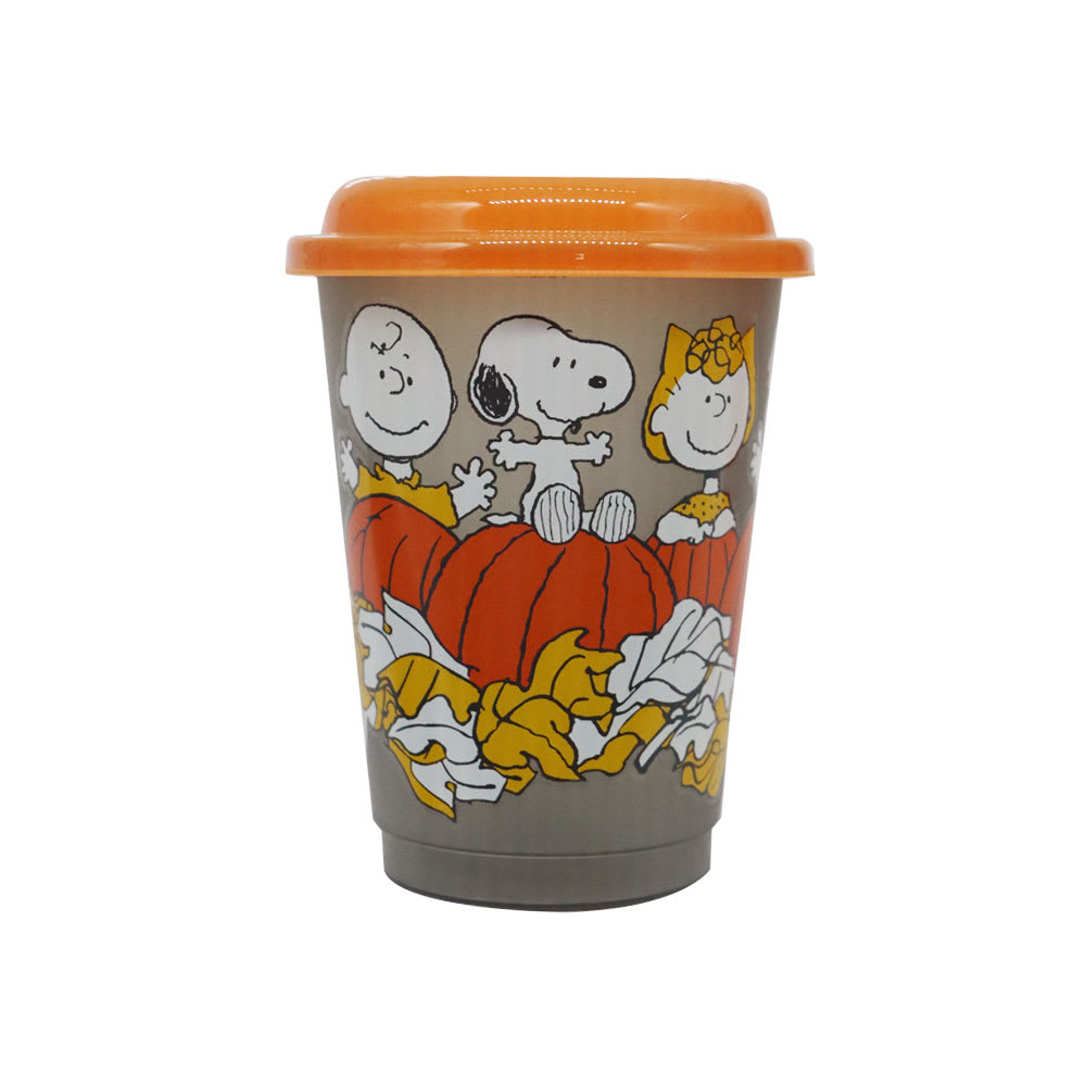 Set de Vasos con Cañita Snoopy Halloween 400 ml3
