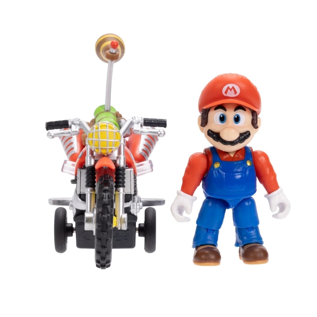 Figura Coleccionable Super Mario Galaxy Mario Bros con su Moto 6 cm Nintendo 0