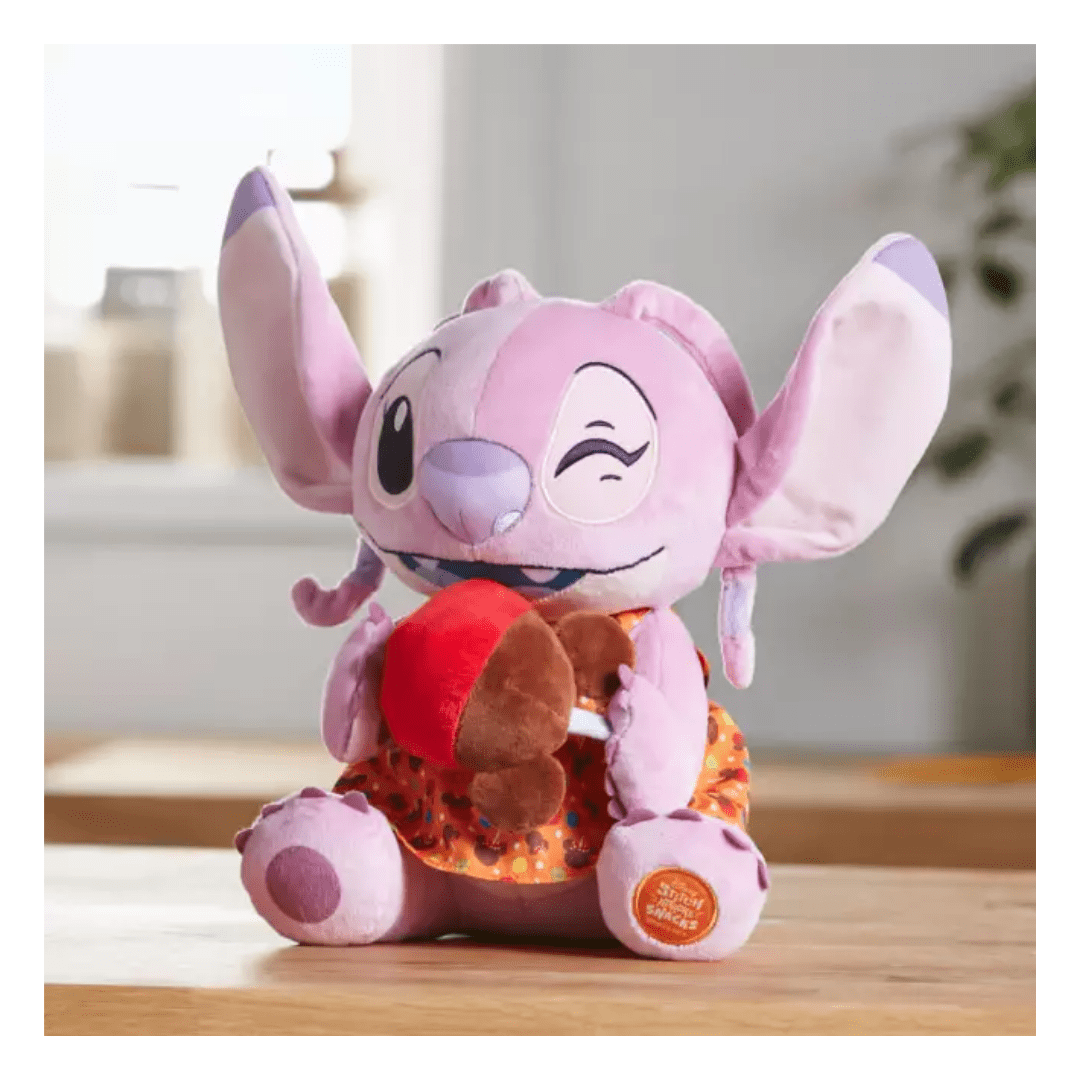 Peluche Stitch Angel Snacks Manzana Dulce Disney Store3