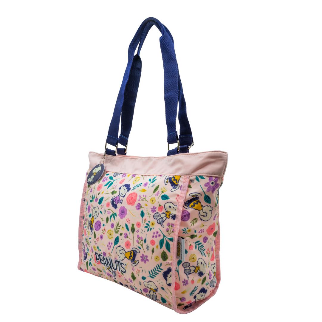 Bolso Cartera Snoopy Flores Rosado3