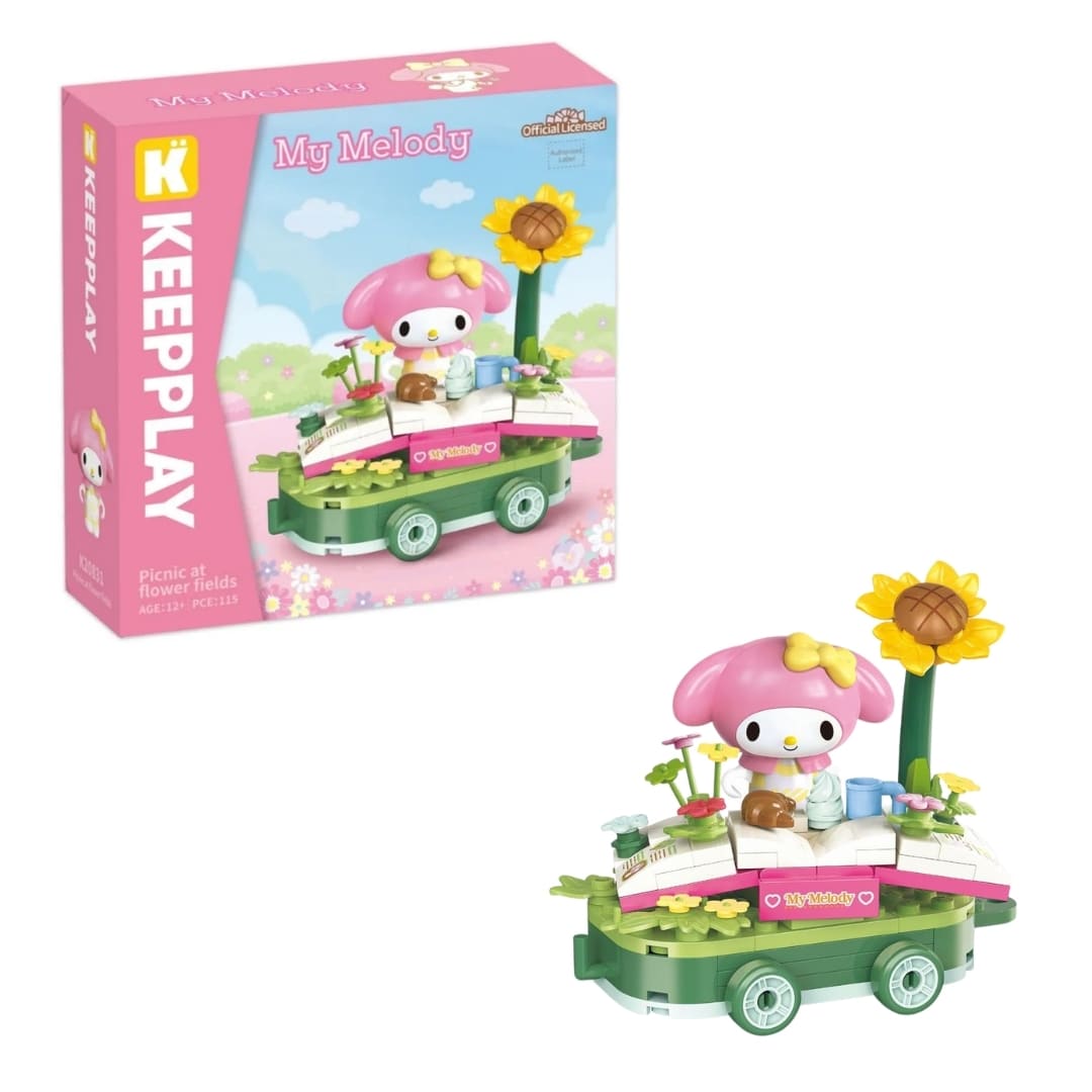 Keeppley Sanrio My Melody - Mini Escenario Armable Picnic Floral 0