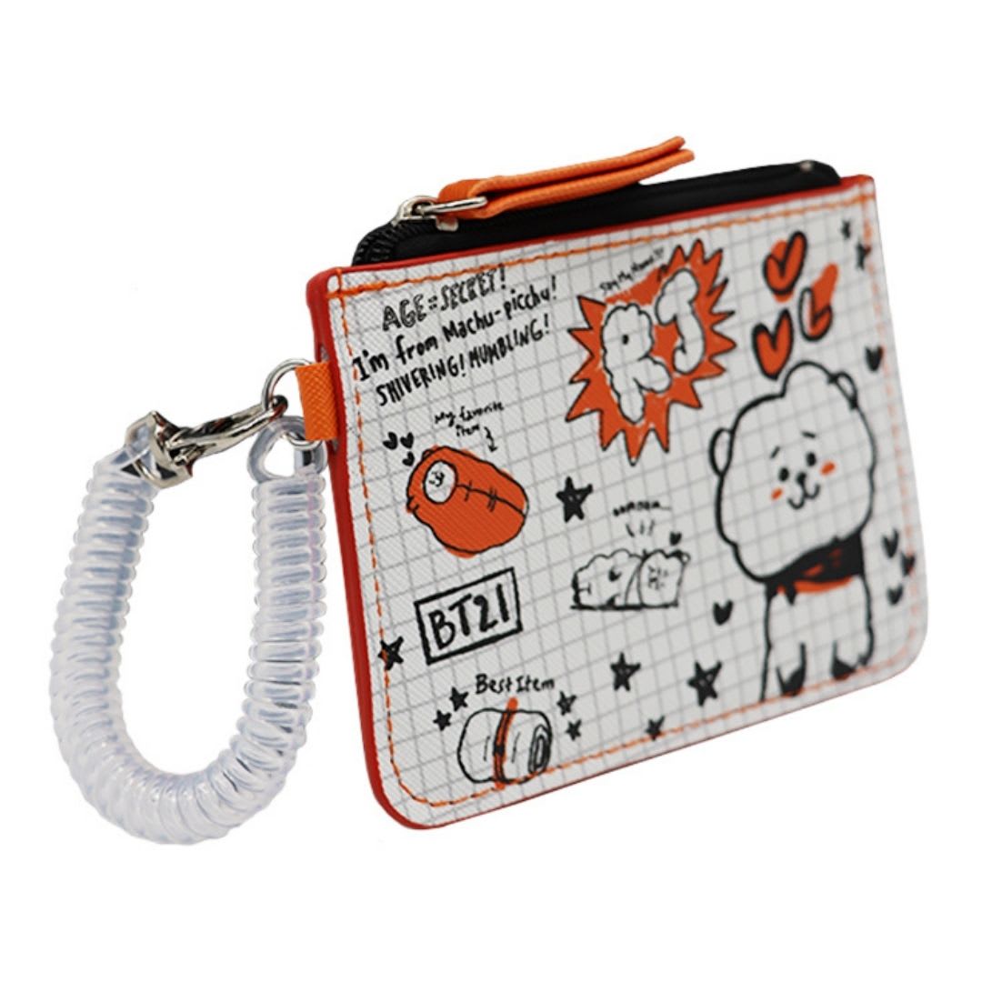 Tarjetero BT21 RJ Line Friends Diseño KPop Kawaii 12x8.5 cm2