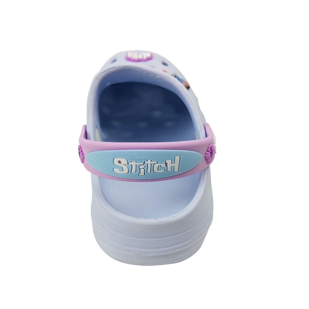 Sandalias Niña Clog Casual Stitch Celeste3