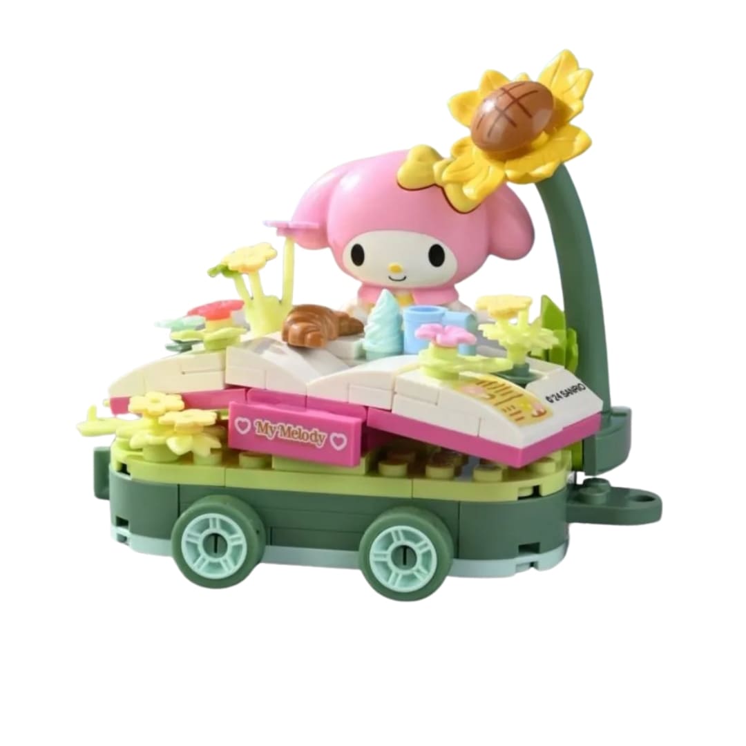 Keeppley Sanrio My Melody - Mini Escenario Armable Picnic Floral3