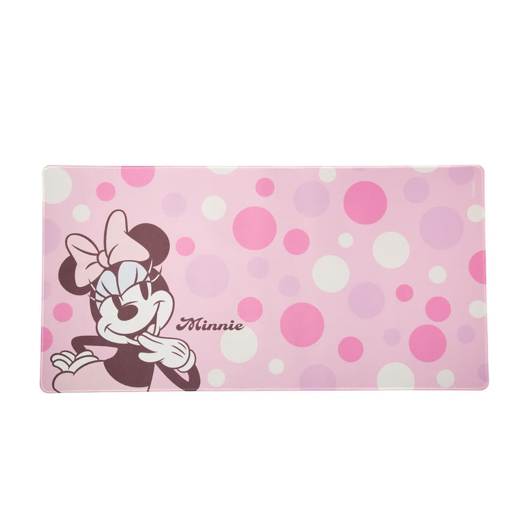 Mouse Inalambrico + Pad Desk Minnie Mouse Disney Neopreno Antideslizante 80x40 CM Rosado6
