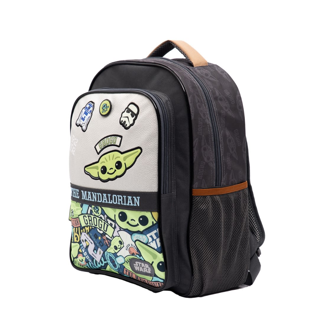 Pack Escolar Mochila Baby Yoda Mandalorian Oficio3