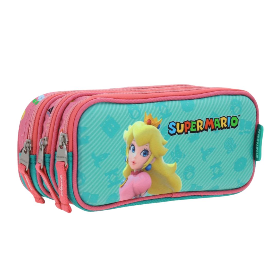 Pack Escolar Mochila Princesa Peach Mario Bros Nintendo Oficio5