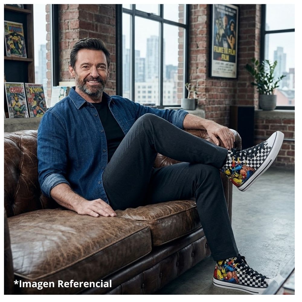 Zapatilla Botin Hombre Marvel X-Men Negro6
