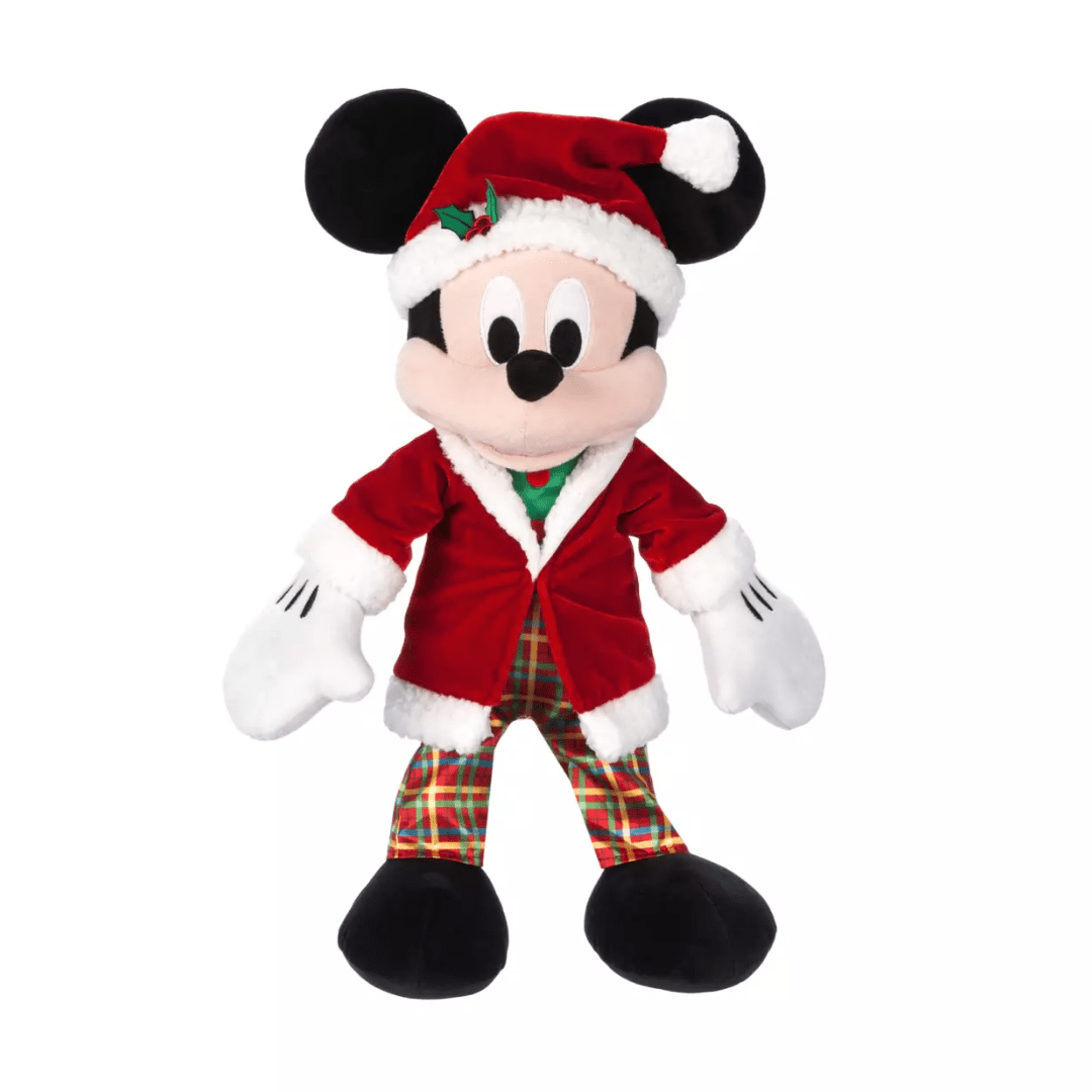Peluche Mediano Disney Store Mickey Mouse Navidad 2024 0