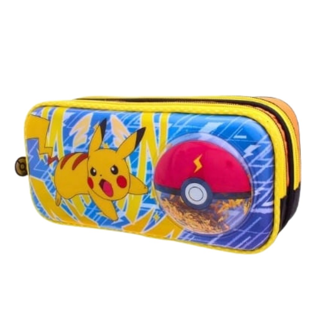Cartuchera Pokemon 3D Pikachu y Pokebola2