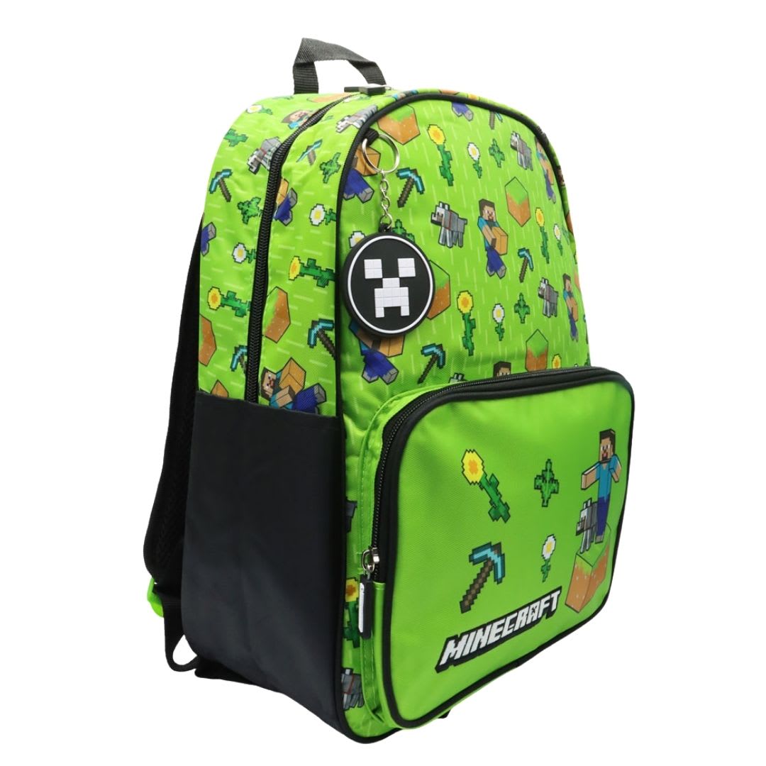 Pack Escolar Mochila Minecraft Steve Juvenil Oficio2