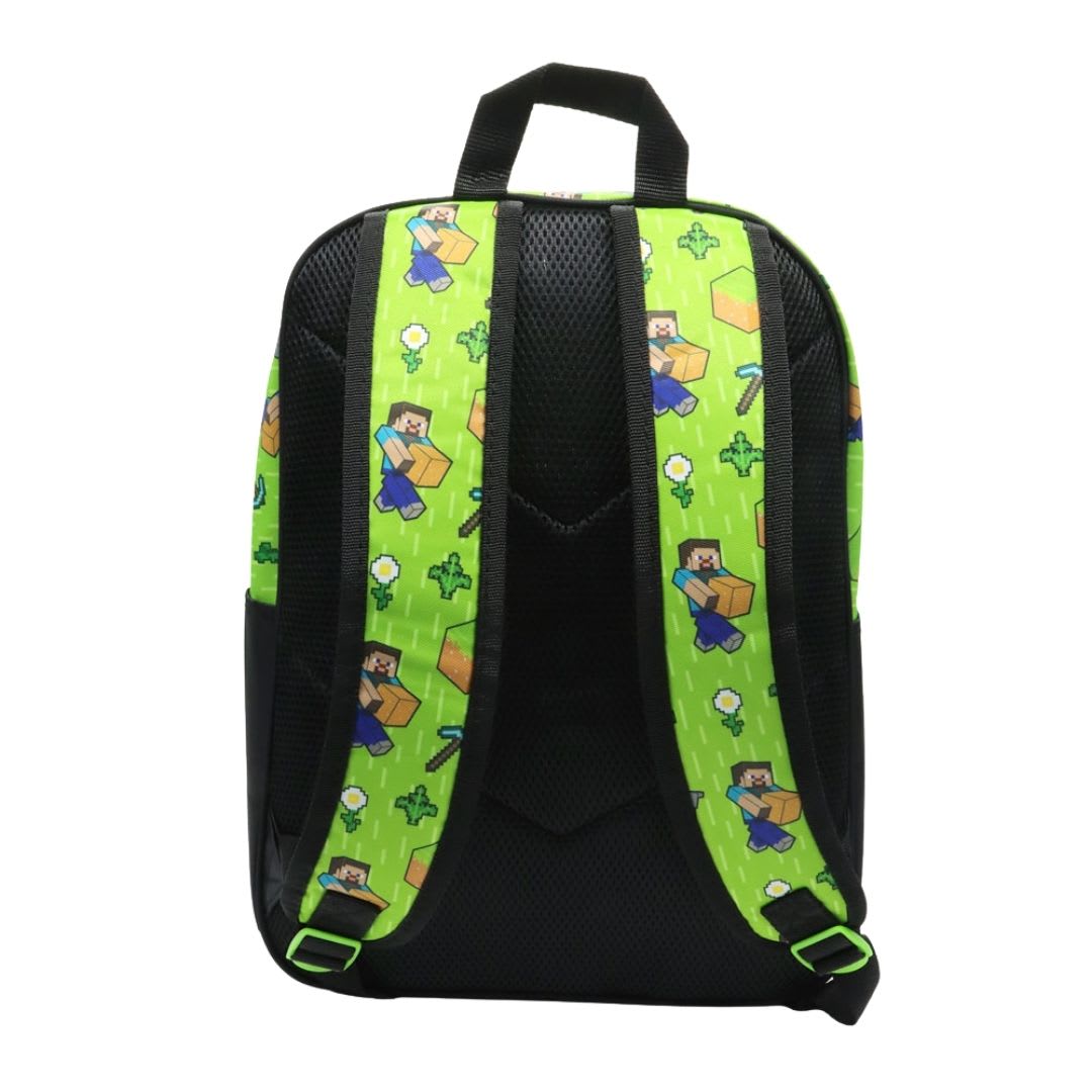 Pack Escolar Mochila Minecraft Steve Juvenil Oficio3