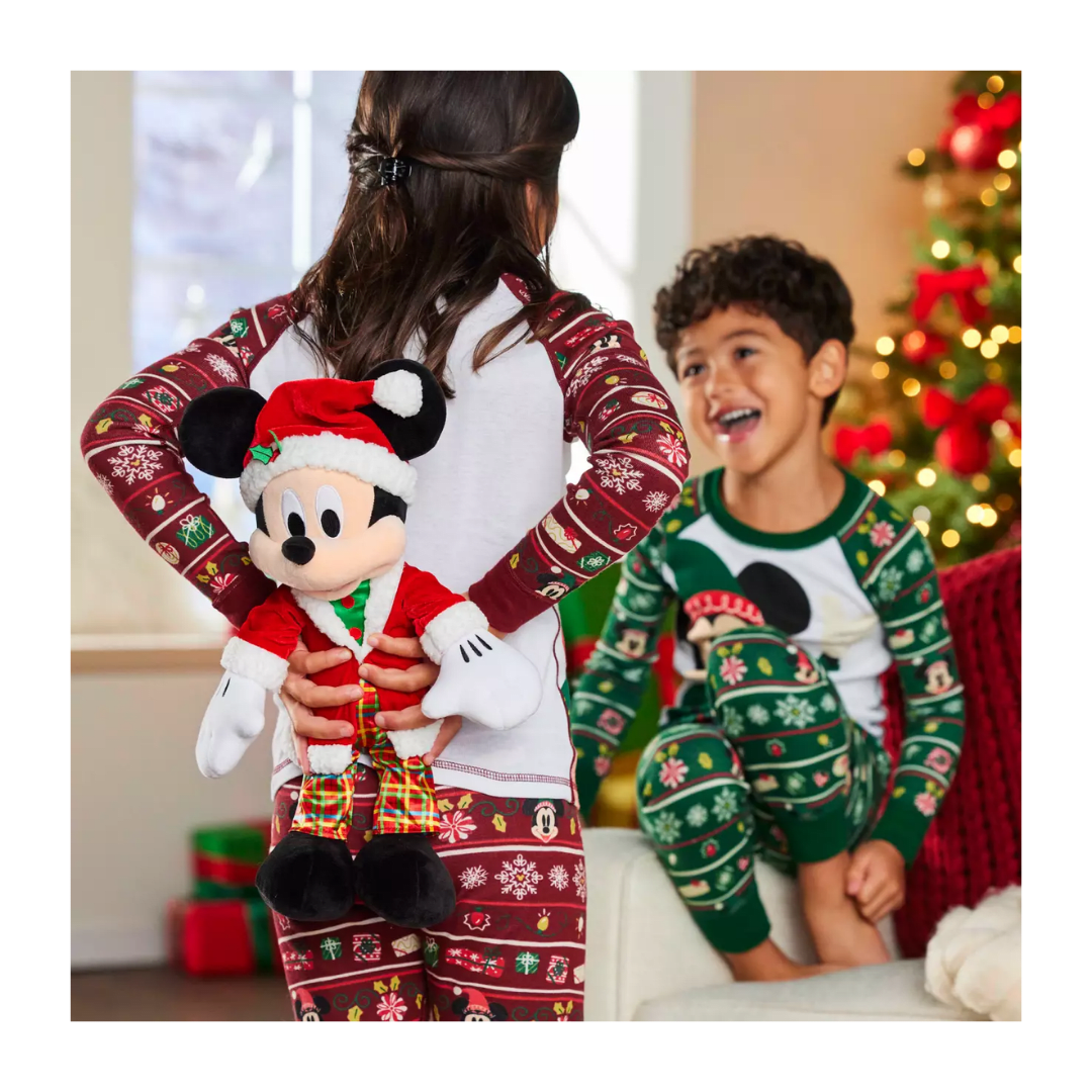 Peluche Mediano Disney Store Mickey Mouse Navidad 20244
